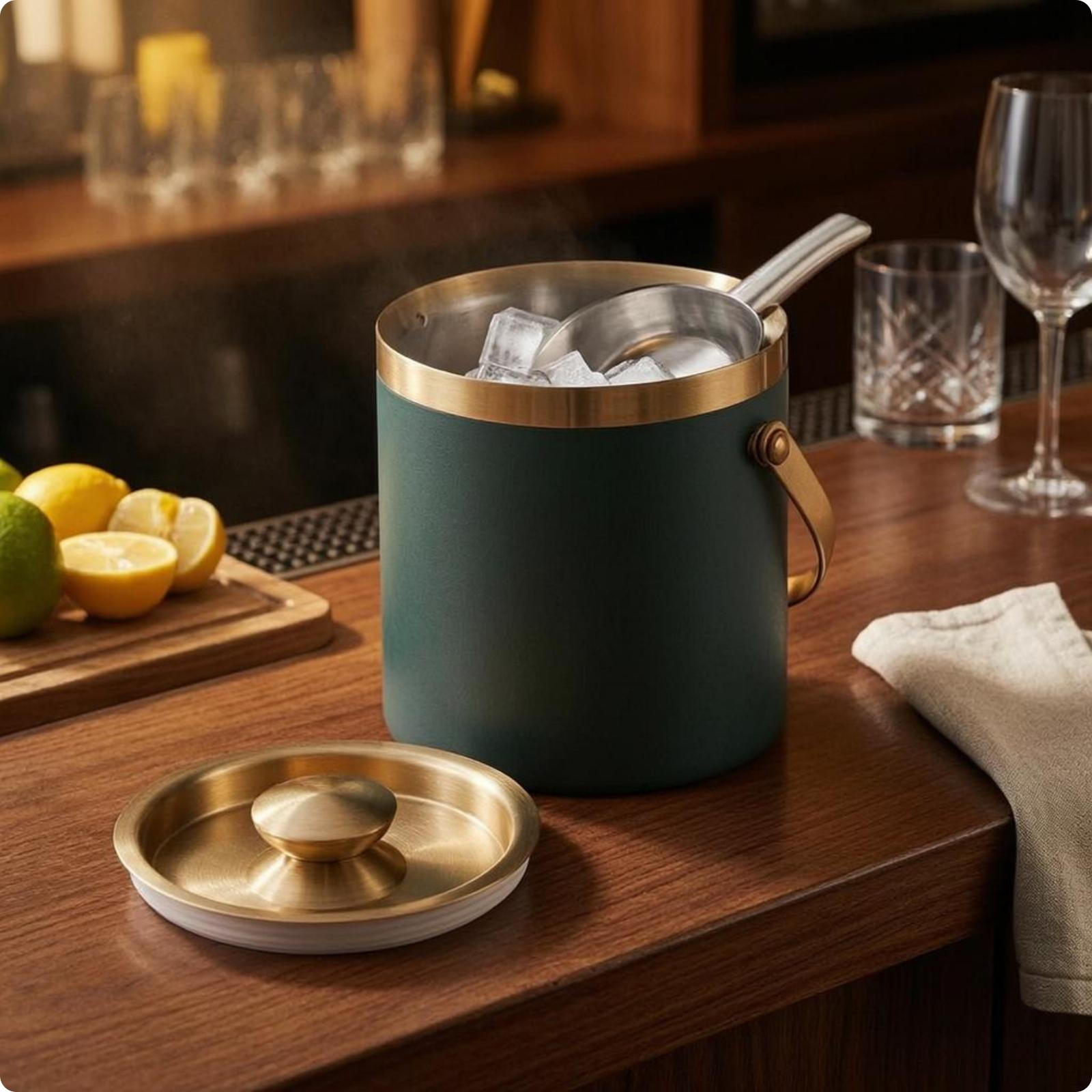 Side Handle Insulated Ice Container Easy