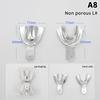 2Pcs Upper And Lower Autoclavable Teeth Tray Teeth Holder Aluminum Alloy Dental Impression Trays Lab Equipment Dentist Tool
