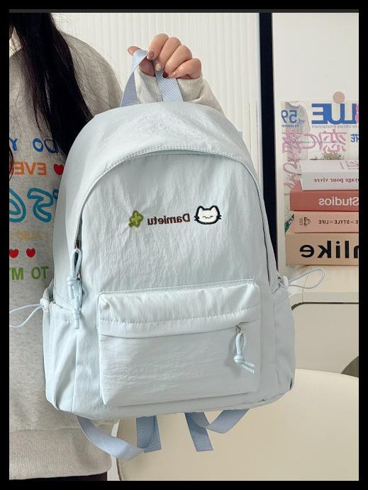 Schoolbag Japanese ins small fresh casual schoolbag female high school student college student cute backpack high value lightweight backpack