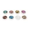 8 Dosen Nailart Glitzerpuder Staub Maniküre Sechseckige Gemischte Pailletten Nageldekoration
