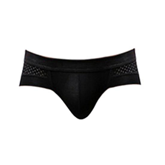 Men's Sexy Mesh Modal Triangle Underwear Fashion Breathable Briefs Underpants
