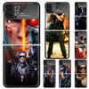 Arnold Schwarzenegger Terminator Hard PC Phone Case For Samsung Galaxy Z Flip 7 6 5 4 3 Black ZFlip7 ZFlip6 Flip5 Flip4 Flip3 5G