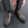 Pánské boty na šněrování, elegantní, na jaro a podzim, nové, pánské, kožené, volnočasové boty