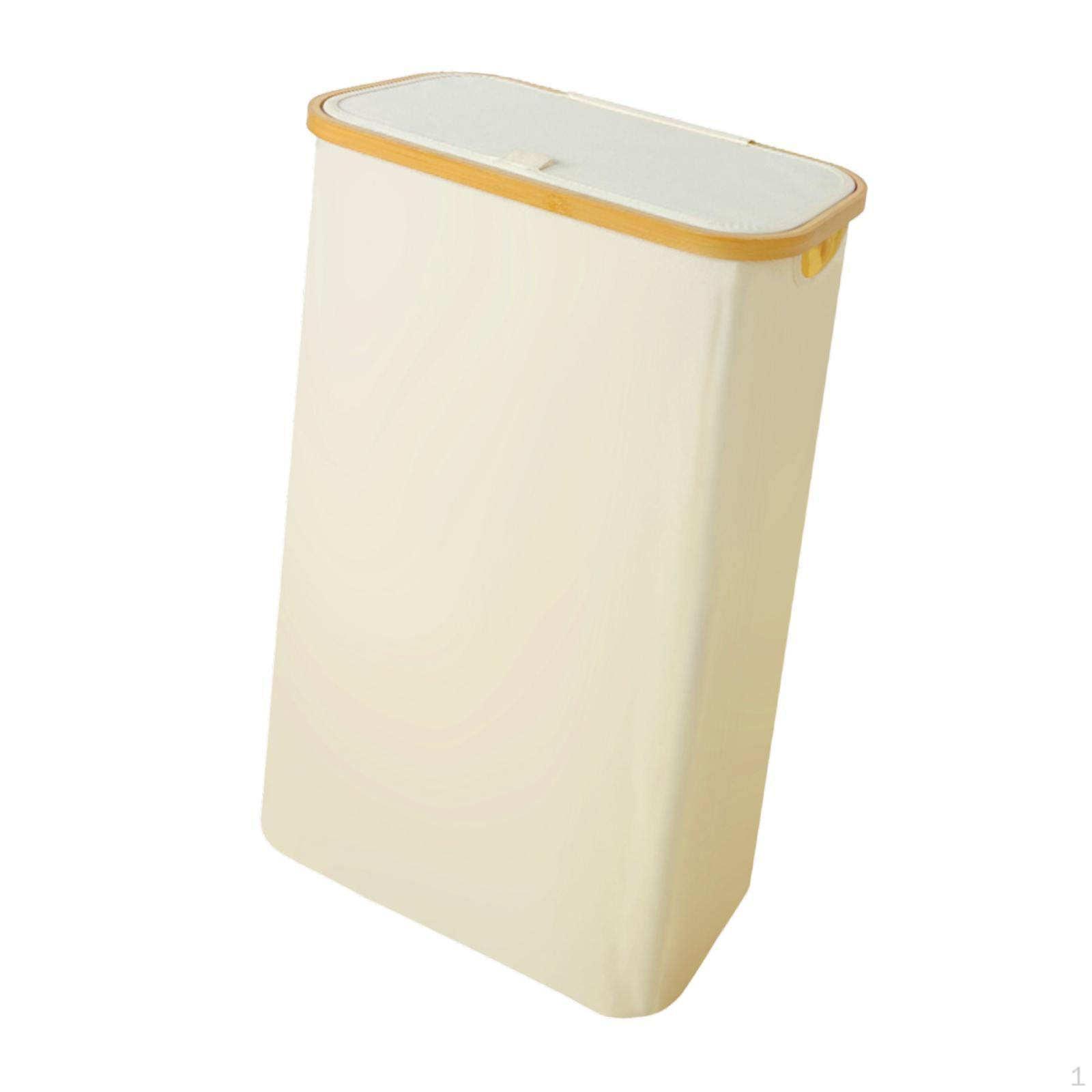 

Clothes Hamper with Cover, Laundry Basket for Indoor Use, Storage Solution Washing вершковий