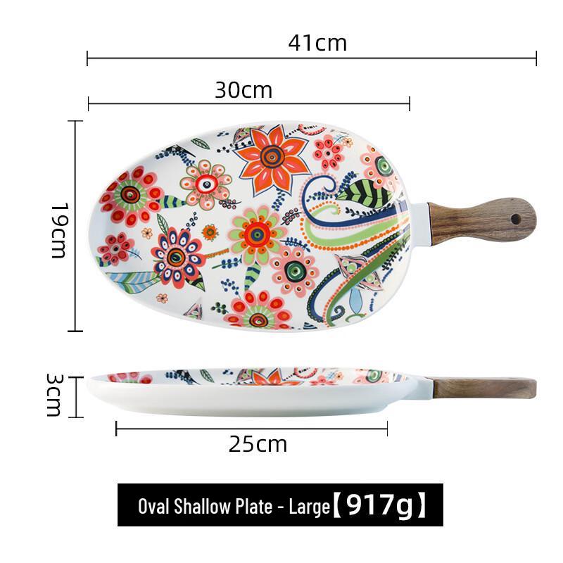 Abay Nordic Ceramic Serving Plate