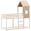 vidaXL Children's Bed Canopy 60x89x134.5 Cm Solid Pine Wood