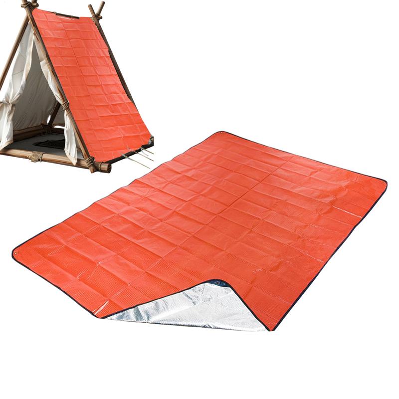 Heavy Duty Survival Blanket Insulated Thermal Reflective Tarp All-Weather Reusable Emergency Blanket For Car Or Camping