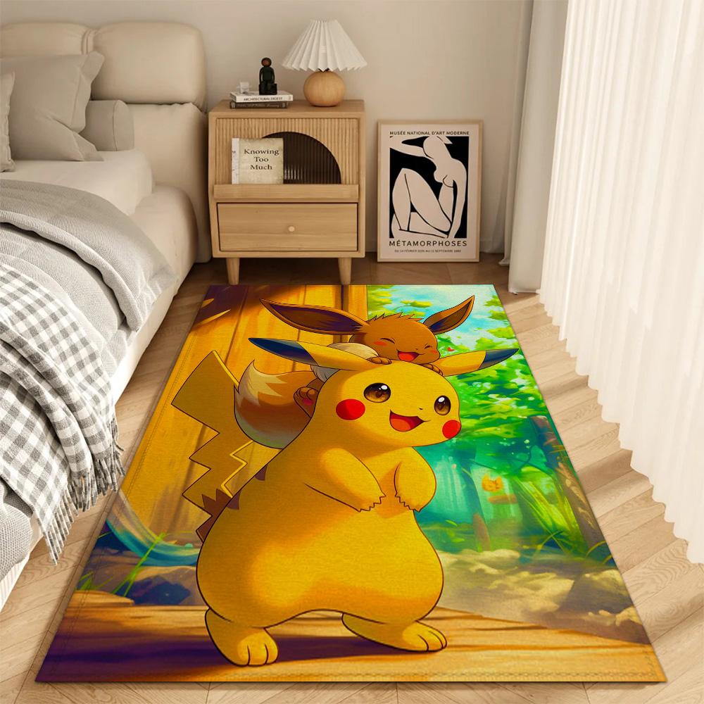 Fashion Entrance Mat Kitchen Carpet Living Room Rugs Decoration P-pikachu Floor Mats Carpets Outdoor Doormat Bedroom Rug Foot