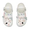 Crocs Classic clog Pink Blue Meow Star EVA Gradient Stylish Comfortable and Versatile Hole Shoes for men and women white