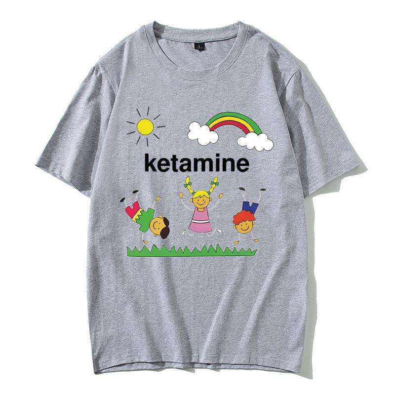 Ketamine Dancing Kids Dank Funny Meme T-shirt Men Women Fashion Casual Humor T-shirts Male Summer Cotton Short Sleeve T Shirt