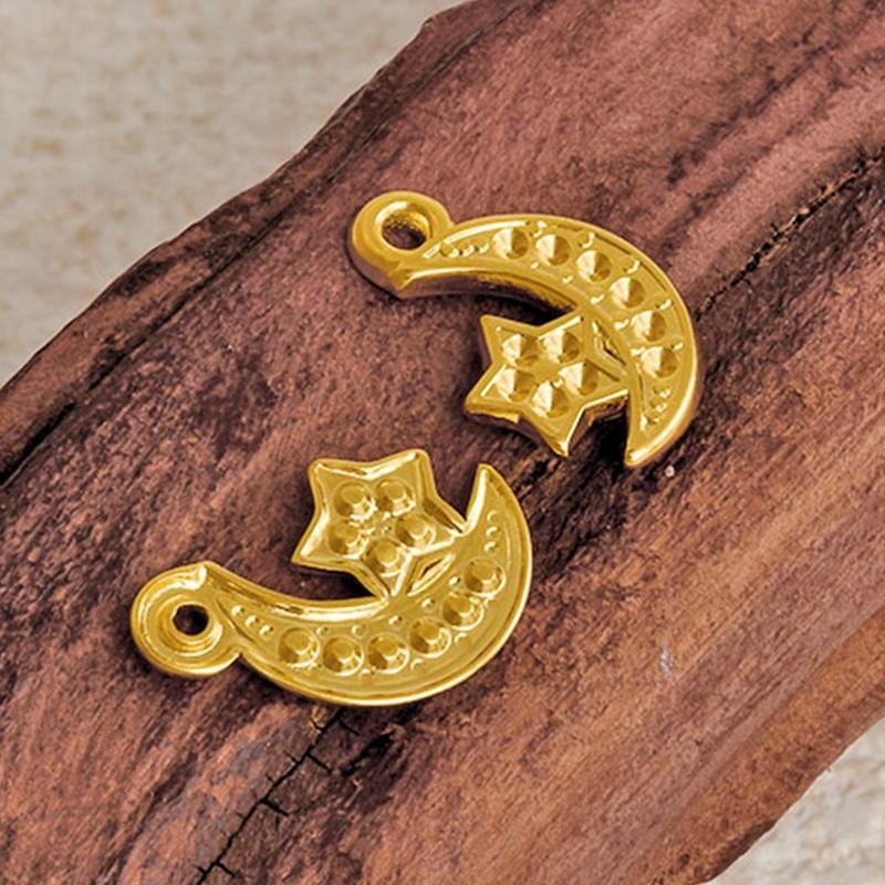 6pcs High Quality Stainless Steel Charm Star Pendants For Jewelry Making Supplies Pentagram Accessories DIY Keychian Charms Bulk