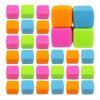 4Pcs Flour Cube Squeeze Toy Soft Stretchy TPR Slow Rising Cube Sensory Toy Anxiety Relief Stress Ball Classroom Prizes Party Favors
