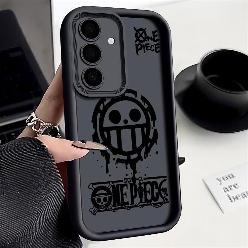 

One Pieces Sign Anime Phone Case For Samsung S26 S25 S24 S23 S21 S20 Ultra For Galaxy S25 S24 FE S26 Plus 5G Soft Silicone Cover Galaxy S20