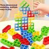 1 Set Puzzle Board Assembly Bricks Educational Toys Tetra Tower Balance Game Stacking Building Blocks For Children