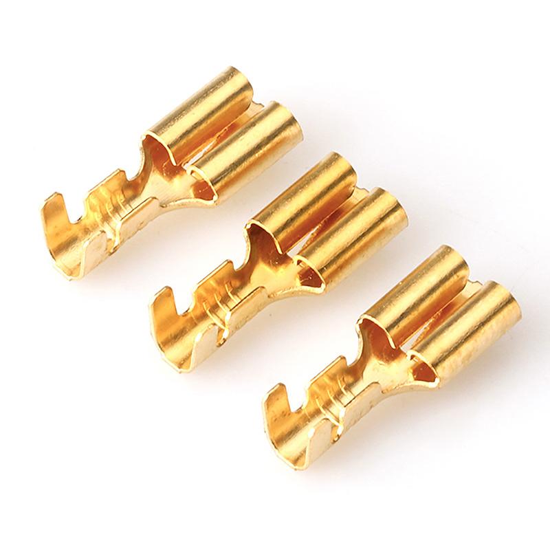 60Pcs Car Electrical Wire Connector Diameter 4Mm Female Male And Case Cold Press Terminal 1In2Out Bullet Crimp Terminal