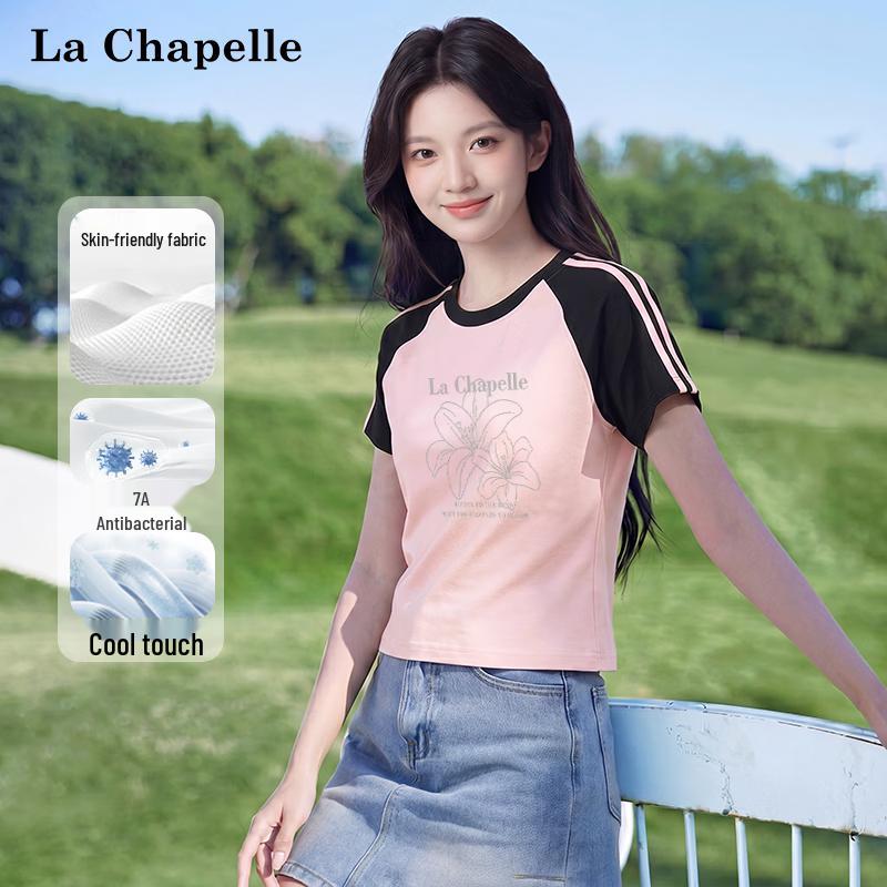La Chapelle Women s Slim Fit Ice Silk Cooling Short Sleeve T-shirt 2XL