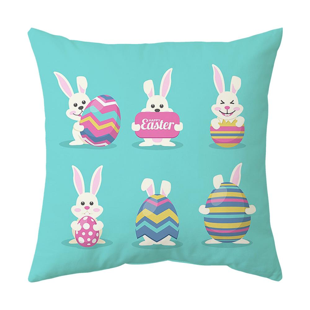 Easter Pillow Cover Cartoon Sofa Cushion Cover Office Waist Cushion Cover