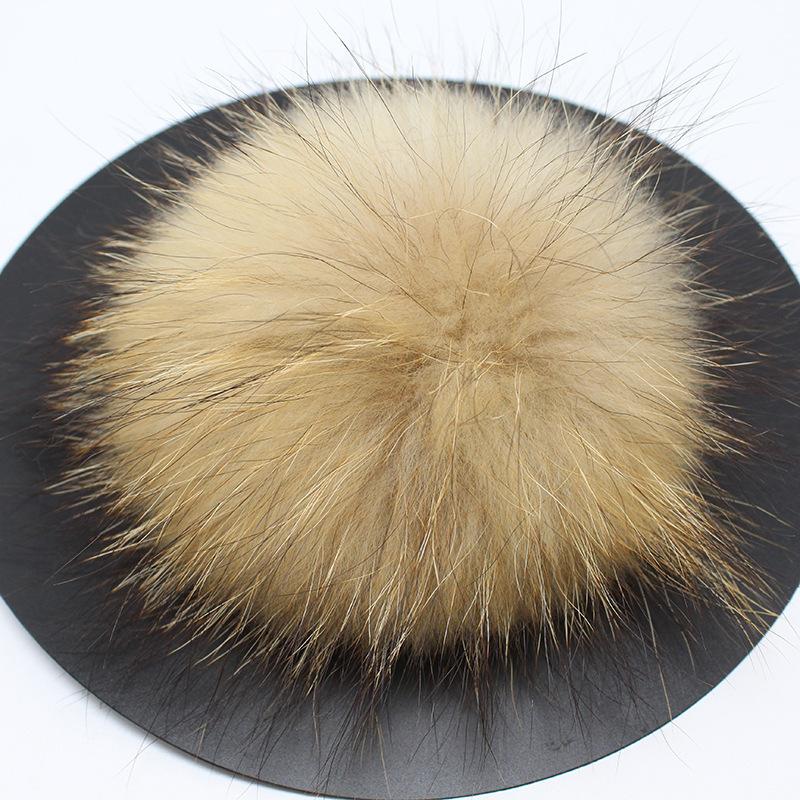Low Price Fox Hairball 13Cm Real Hairball Pendant Wool Hat Special Fur Big Raccoon Hairball