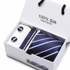 Gift Box Five-Piece Tie Men'S Formal Wear Business Casual Wedding Groom Bow Tie Square Scarf