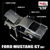 Maisto 1:24 1967 Ford Mustang GT Alloy Sports Car Model Diecast Metal Racing Vehicles Car Model Simulation Collection Kids Gifts