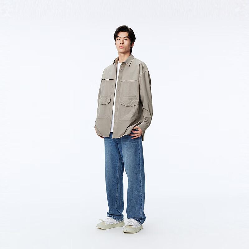 PEACEBIRD Men's Outdoor Workwear Pocket Shirt