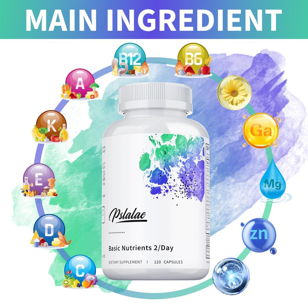 Pslalae - Multivitamin Capsules - Heart, Brain, Nerve Health