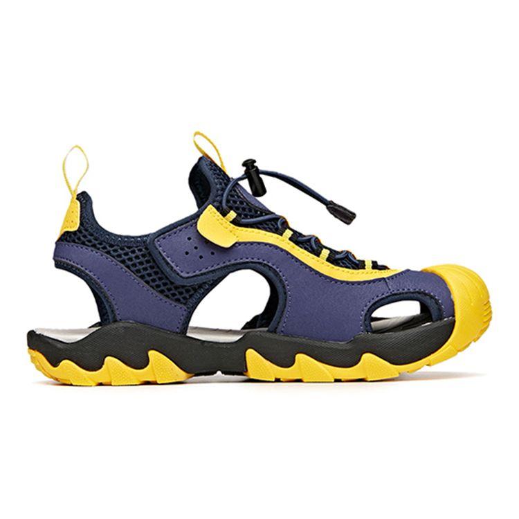 Anta Kids Mesh Breathable Sandals Kids Sandals Purple Blue Yellow A312126610A-1