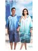 2025 Quick-Dry Hooded Swim Poncho with Zipper - Portable Bathrobe and Beach Towel