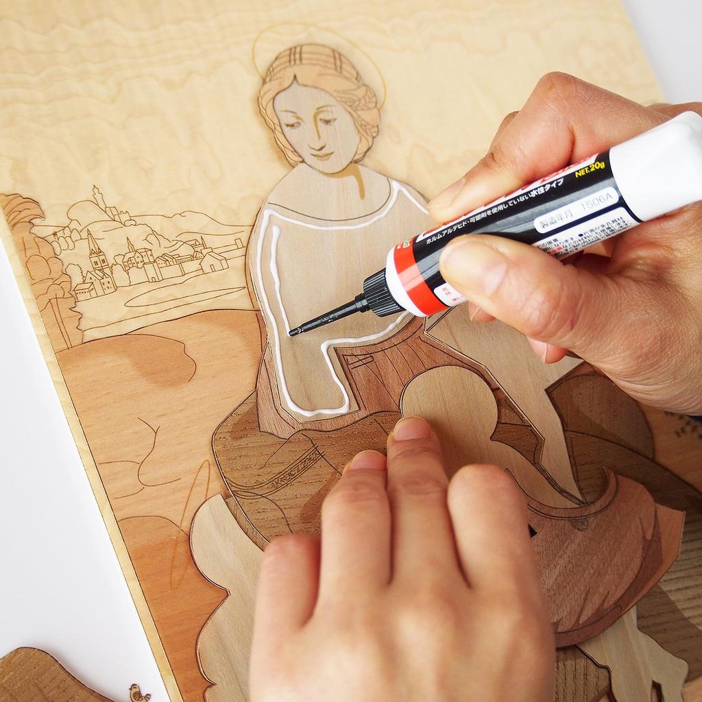 KINOWA "Madonna of Belvedere" Woodcut Original Handmade Kit, Masterpiece by Raphael, Made In Japan