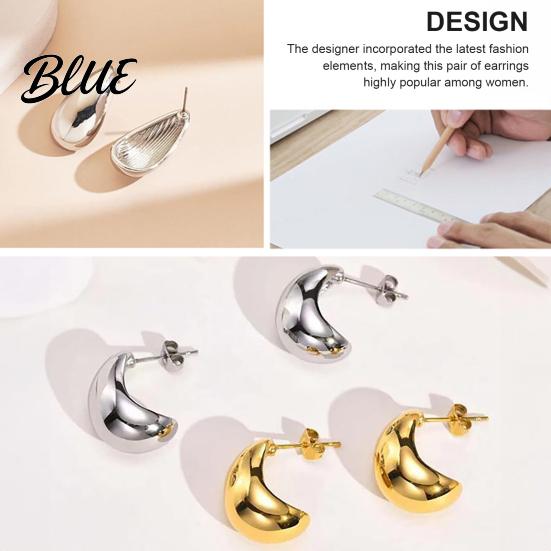 Versatile Earrings 1 Pair Teardrop for Women Small Water Drop