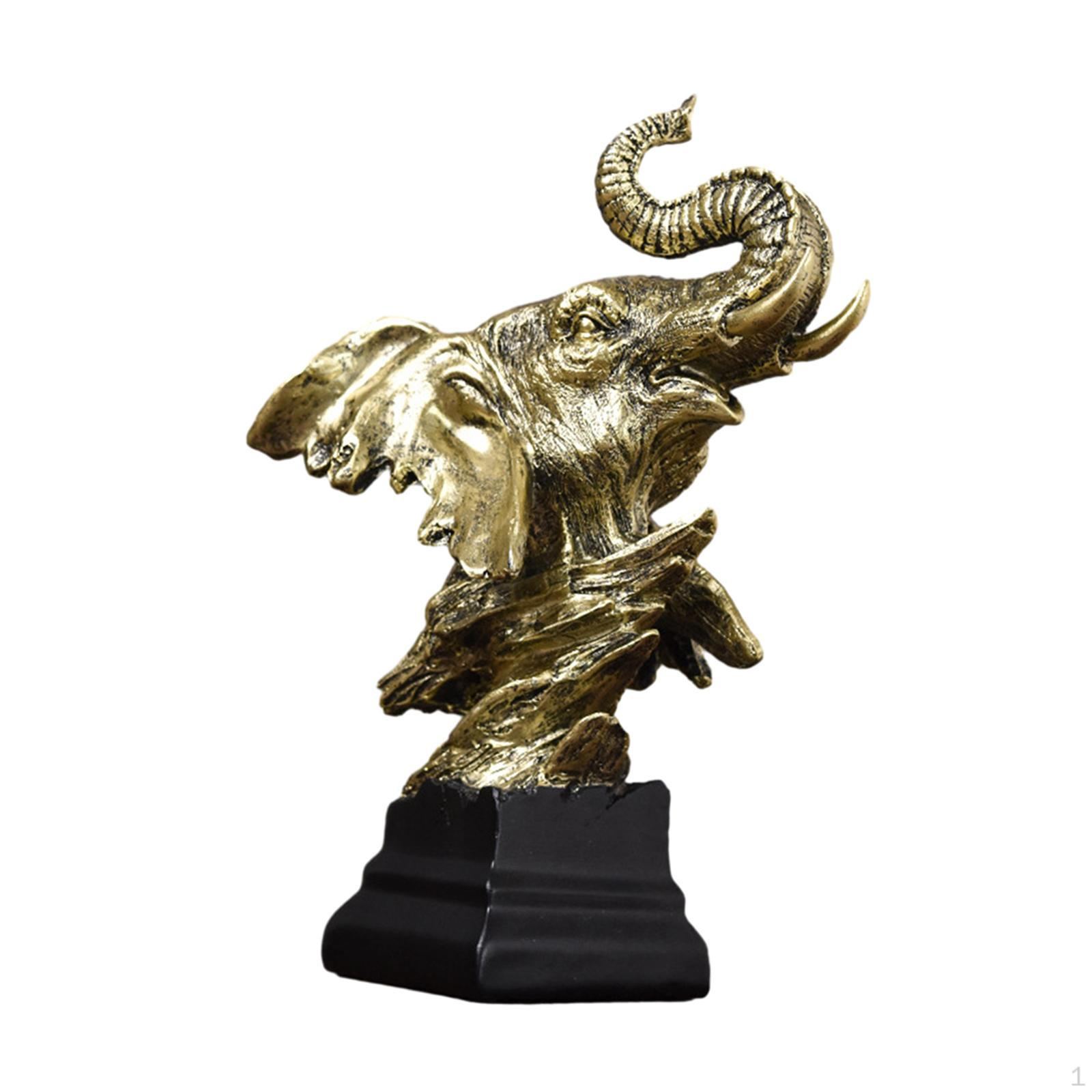 

-Скульптура из смолы, прочный орнамент фэн-шуй, украшение для подарочного стола, офиса золотой