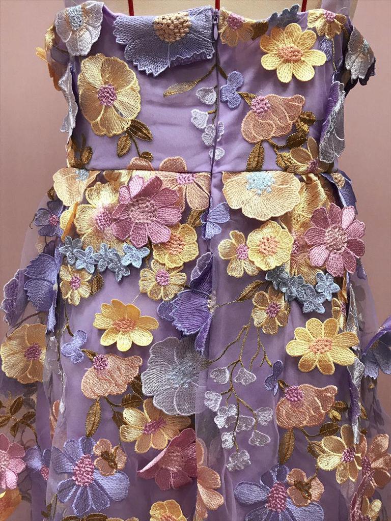 2025 Women's Fashion Floral Embroidered Sexy Suspender Dress