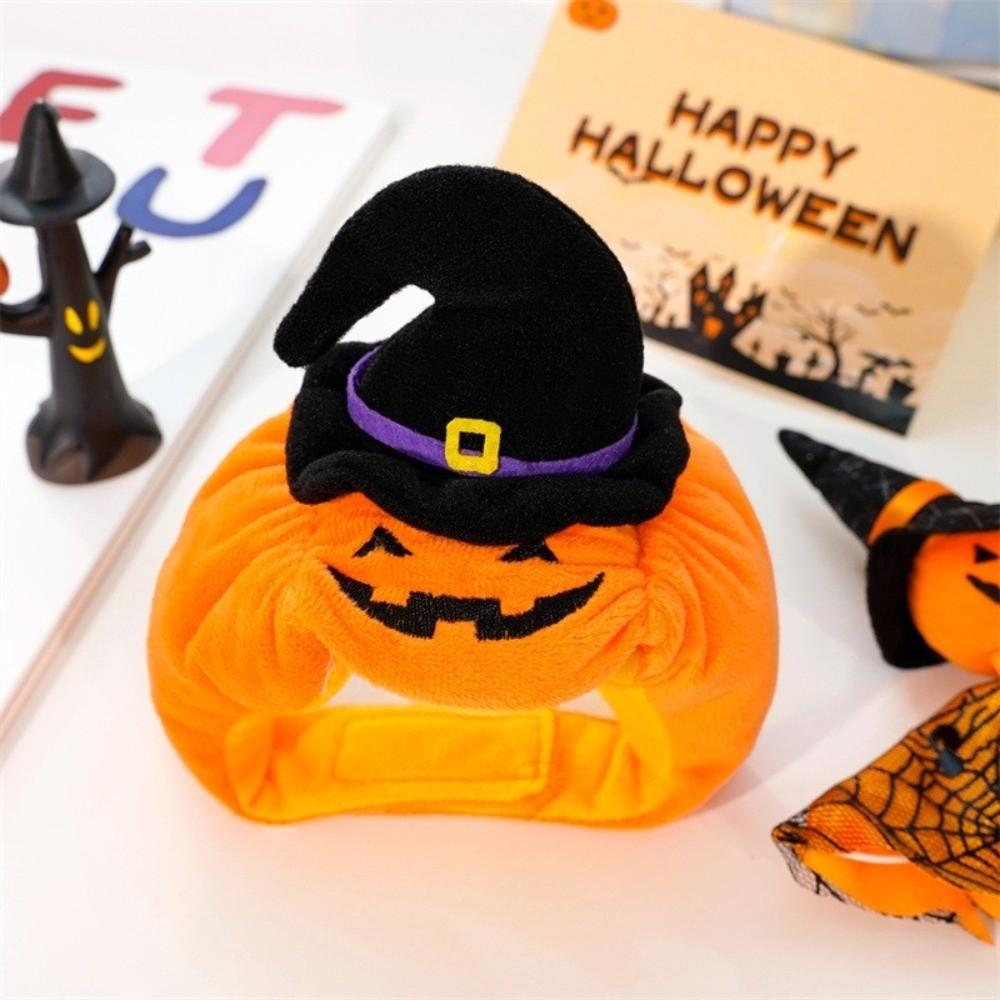 Pumpkin Pet Halloween Hat Cozy Cat Headgear Gift Dogs Hat  Costume