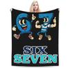 Funny Six Seven 67 Meme Fleece Blanket Throw Blankets for Home Hotel Sofa 150*125cm Bedspreads