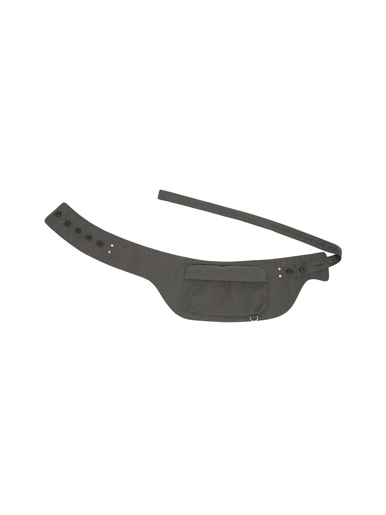 Tuomio Washed Belt Bag Skirt [Charcoal]