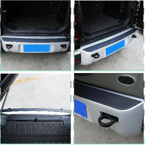 PIUGILH Rear Bumper Protector Guard Trim Cover Compatible with 2020 2021 2022 2023 Land Rover Defender, Scratch Resistant Trunk Door Entry Guards,