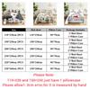 Bed Sheet Set 240x220 Christmas Tree With Pillowcase Letter Green For Single Double Beds Kids Adult 3D Bedding Texile Twin Full
