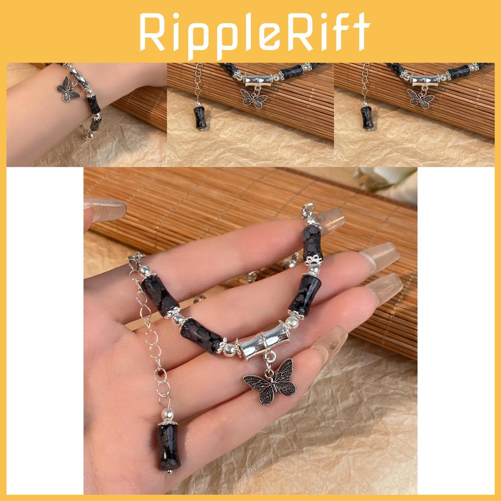 Spring 2024 Fashion Butterfly Bracelet For Women With Tassels And Beads