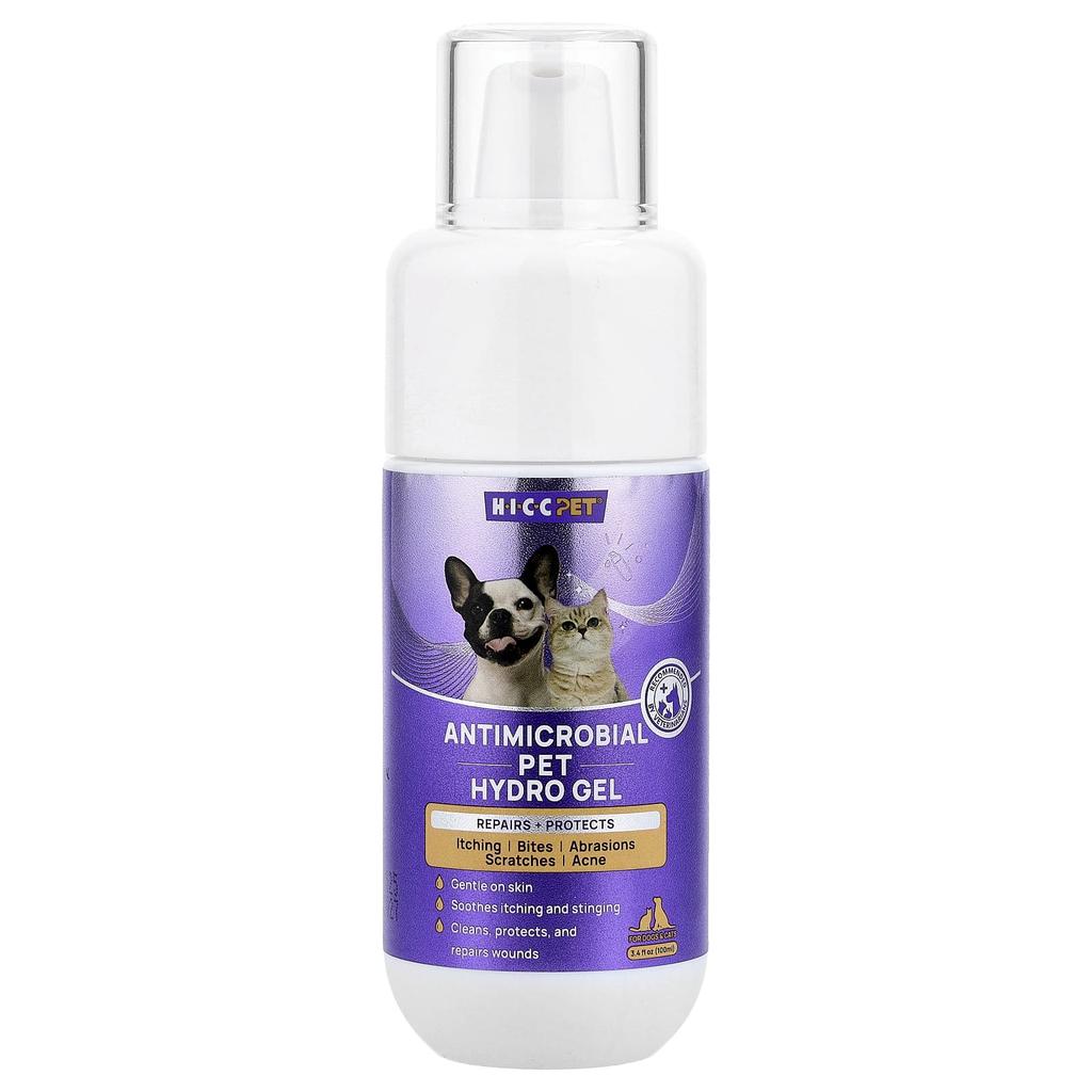 HICC Pet, Antibacterial Pet Hydrogel, for Dogs and Cats, 100ml (3.4 fl oz)