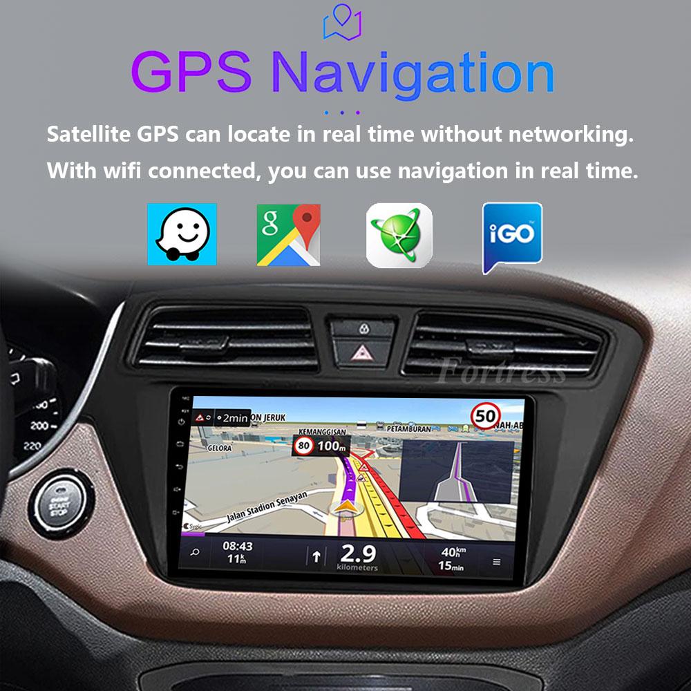 Fortress 6G 128G Android 12 Car Radio For Hyundai I20 LHD 2015 2016 2017 Stereo GPS Carplay Auto Multimedia Player 2Din DVD