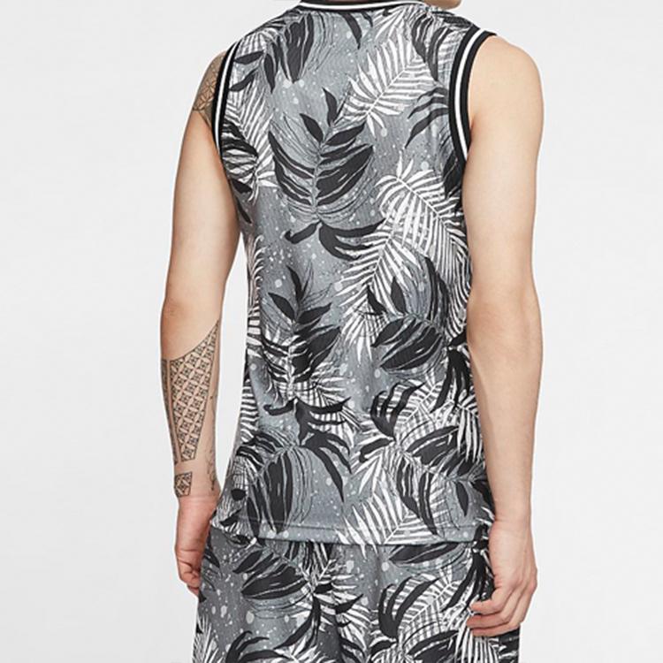 Jordan Wings Palm Print Basketball Vest Men Tops Smoke-Grey CJ4315-084
