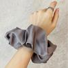 For Scrunchies Korean Women Silk Chiffon Elastic Hair Ties Ponytail Holder Headwear Femme