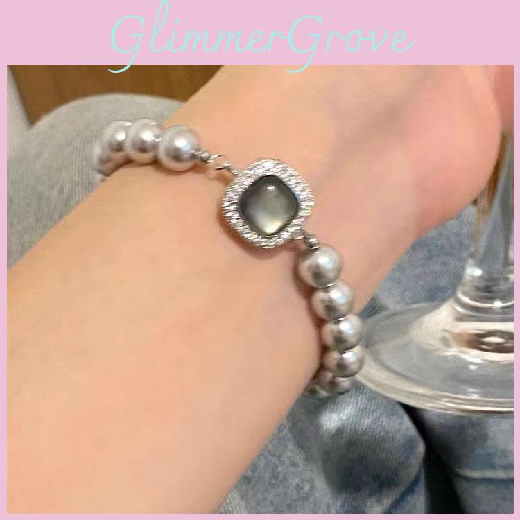 Exquisite Vintage Geometric Pearl Bracelet Elegant And Stylish Spring 2024 Jewelry