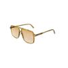 TF Brand Logo Pilot Style Sunglasses Unisex Sunglasses Transparent-Yellow FT1177-39F