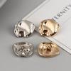 10 Bottoni di Forma Irregolare Bellissimo Colore Oro/Argento Bottoni con Gambo in Metallo Artigianato Fai-da-te Accessori per Cucito per Abbigliamento