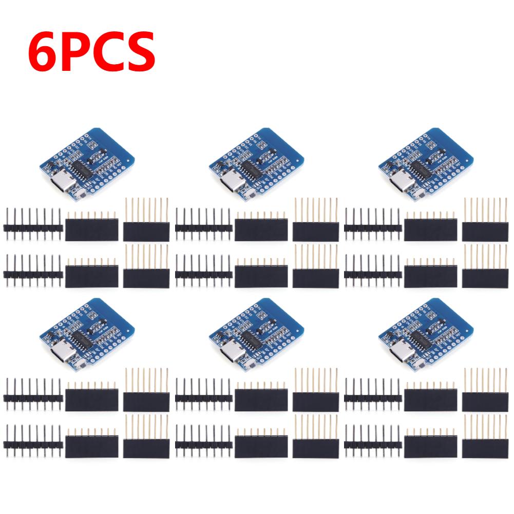 10-1PC D1 Mini TYPE-C/Micro USB ESP8266 ESP-12F CH340G V2 Module WiFi D1 Mini Development Board 3.3V With Pin For Arduino