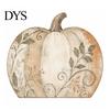Vintage Style Pumpkin Statues Thanksgiving Fall Table Decoration, Rustic Block Wooden Sign, Autumn Wood Craft Decor Farmhouse Tabletop Centerpiece for