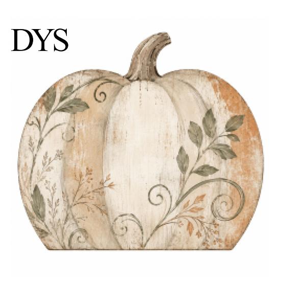 Vintage Style Pumpkin Statues Thanksgiving Fall Table Decoration, Rustic Block Wooden Sign, Autumn Wood Craft Decor Farmhouse Tabletop Centerpiece for