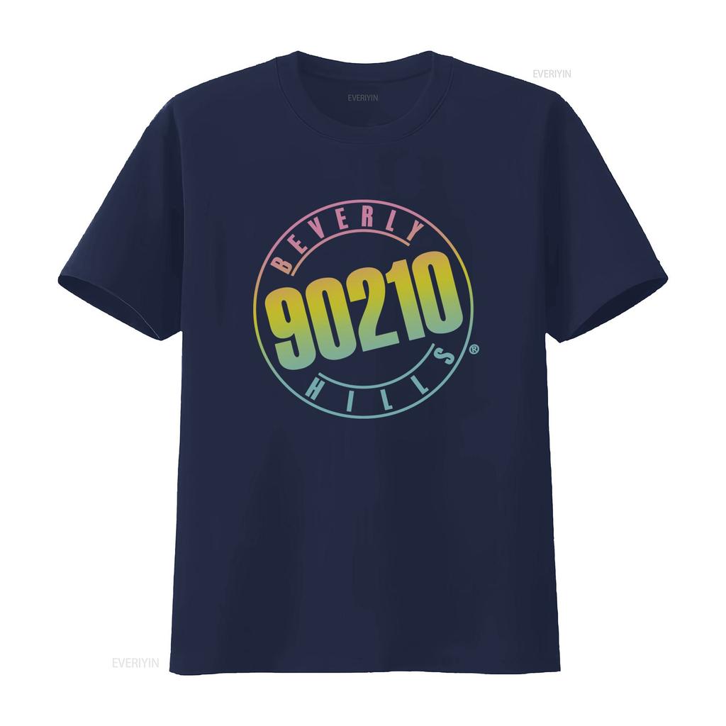 Beverly Hills 90210 Koszulka z Retro Logo do Modnych Codziennych vintage Prana Wygodna moda Unisex Uniwersalna Oddychająca homme