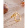 Yhpup Size 7 Fashion Creative Geometric Finger Fashion Ring Rust Proof Attractive Stainless Steel Arrivals Jewelry